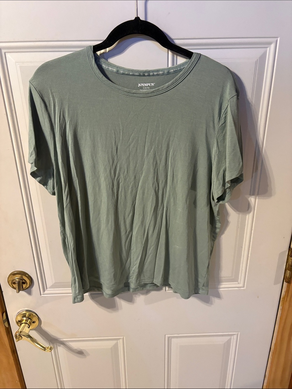 Joyspun Sage Green Short Sleeve Crew Tee